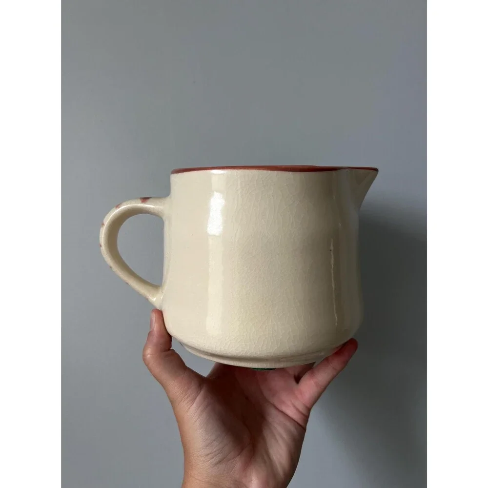 Vintage Hand-painted Ceramic Pitcher